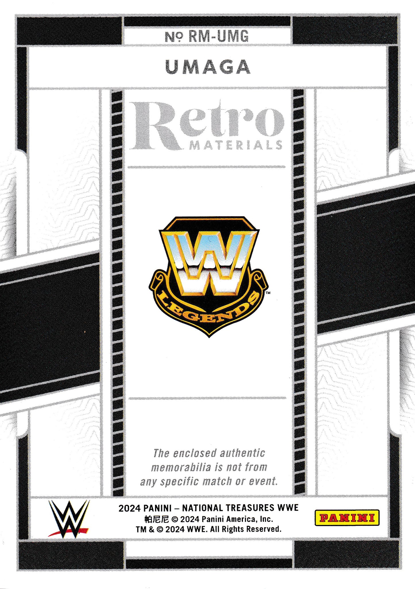 Umaga Retro Materials /99 Panini National Treasures 2024