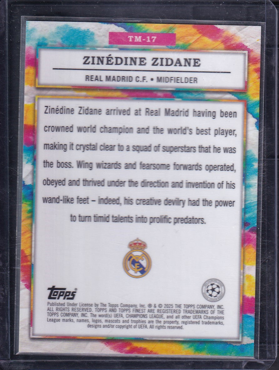 Zinédine Zidane The Man Case Hit SSP Topps Finest 2025