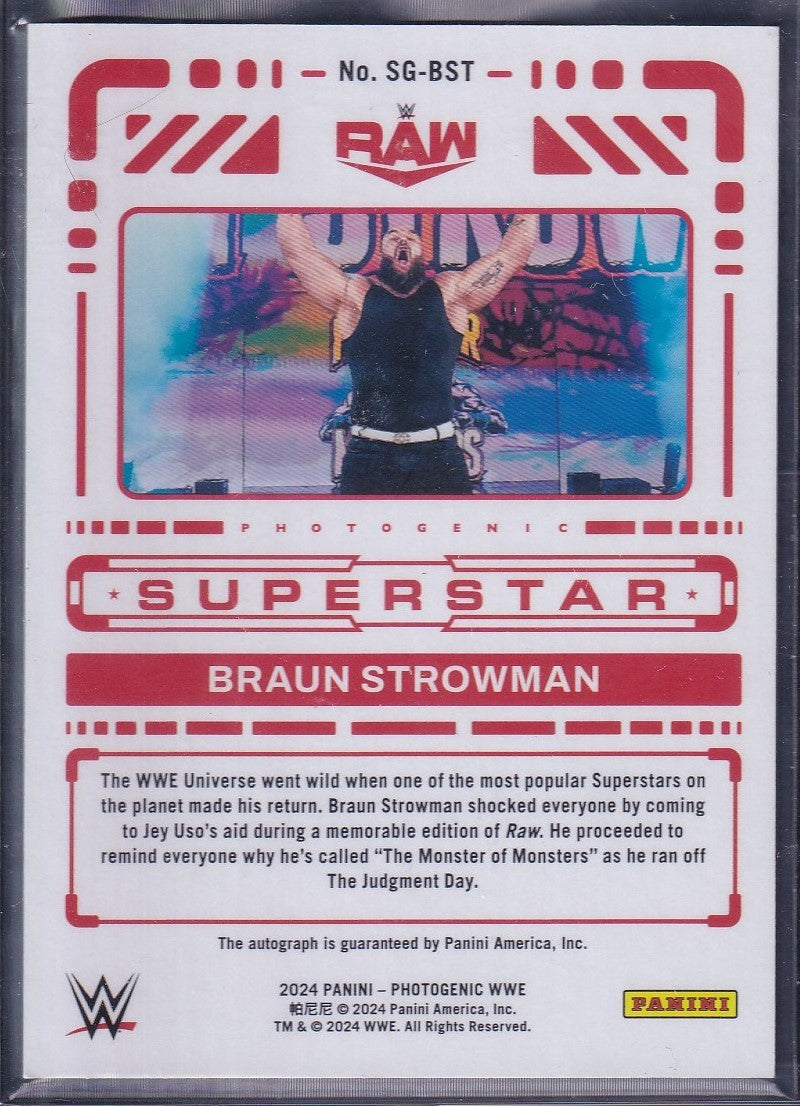 Braun Strowman Superstar Signature Panini Photogenic WWE 2024