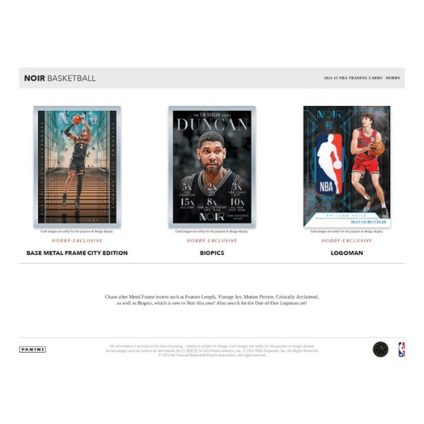 Panini Noir Hobby Box NBA Basketball 2024/2025