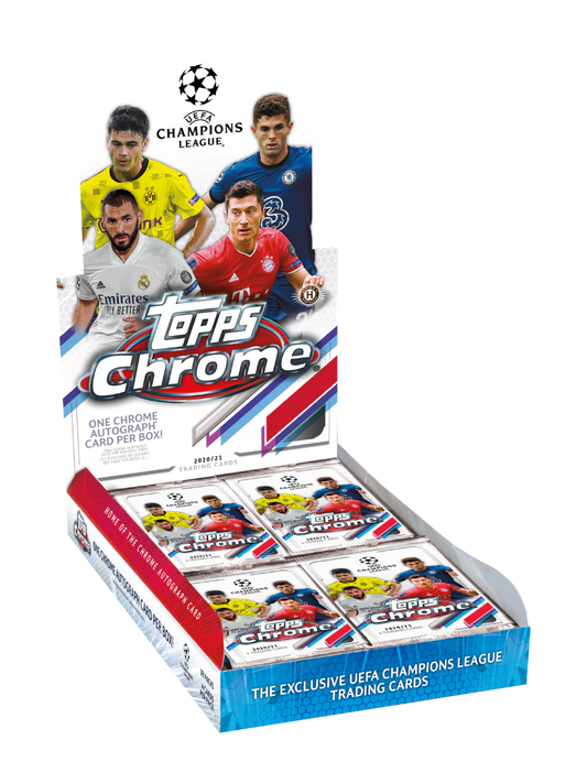 Topps UEFA Competitions Soccer Chrome Hobby Box (Fußball) 2020/2021