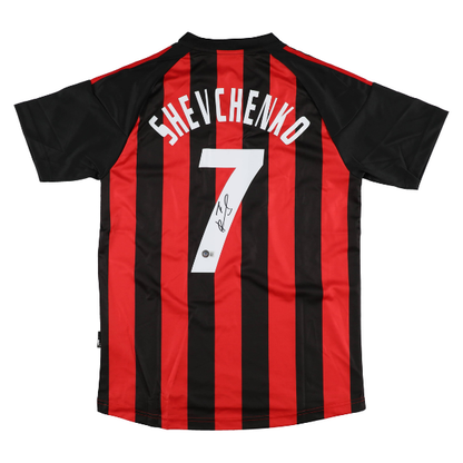 🔴⚫ Andriy Shevchenko Signiertes AC Mailand Trikot – inkl. Beckett COA