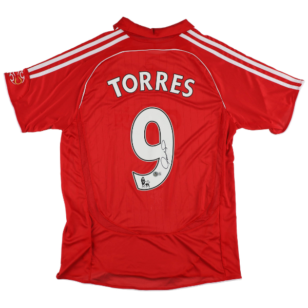 ⚽ Fernando Torres Signiertes Liverpool FC Trikot – inkl. Beckett COA ⚽