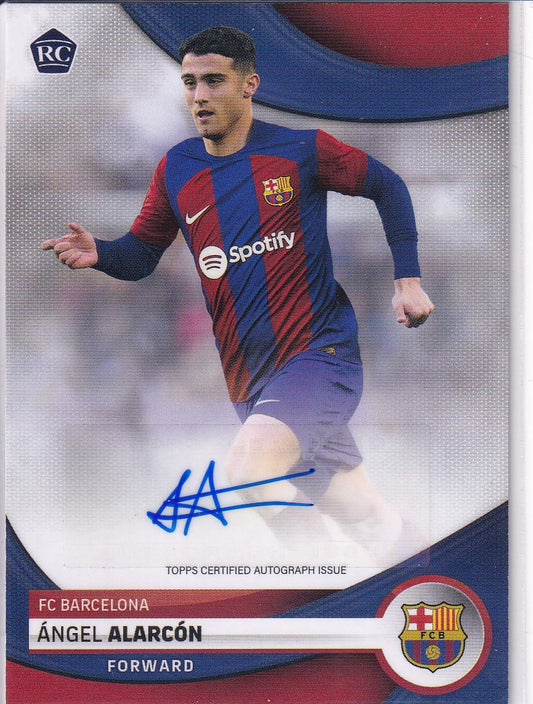 Angel Alarcon RC Autograph Topps FC Barcelona Team Set 2023/24