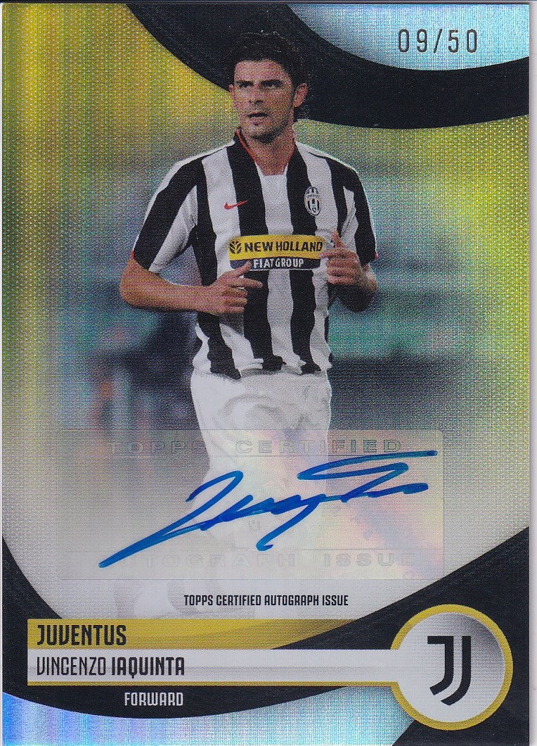 Vincenzo Iaquinta Autograph /50 Topps Juventus Team Set 2023/24