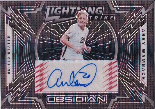Abby Wambach Autograph /44 Panini Obsidian Soccer 2021-22
