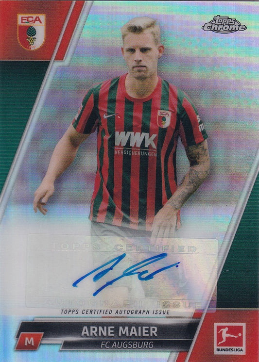 Arne Maier Autograph Topps Chrome Bundesliga 2021/22