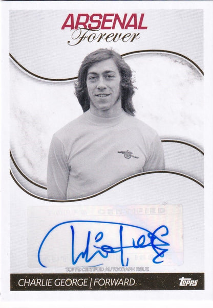 Charlie George Legends Autograph Topps Arsenal Forever 2024