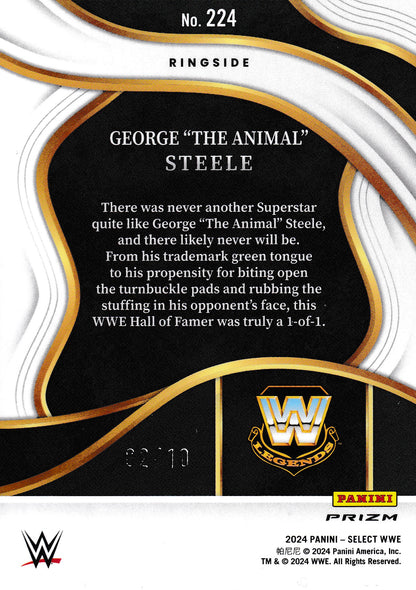 George "The Animal" Steele /10 Panini Select WWE 2024