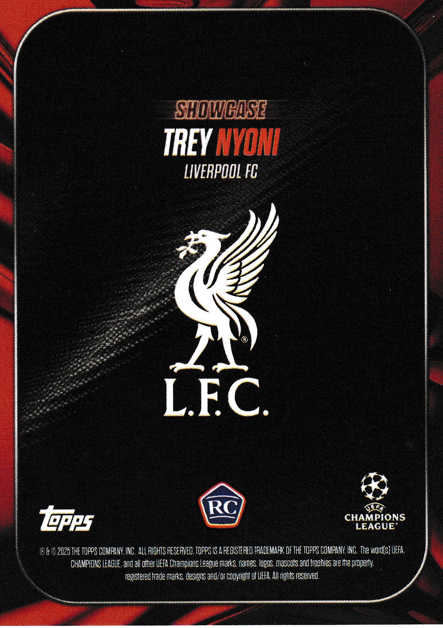 Trey Nyoni RC Showcase /5 Topps Showtime 2025