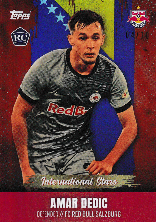 Amar Dedic RC /10 International Stars Topps FC Salzburg Team Set 2023