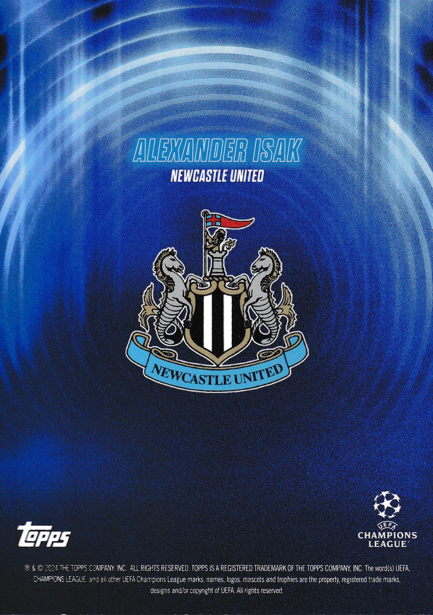 Alexander Isak Autograph /49 Topps Showtime 2024