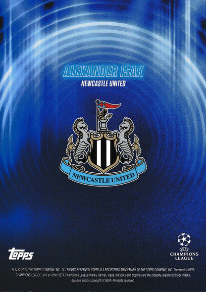 Alexander Isak Autograph /49 Topps Showtime 2024