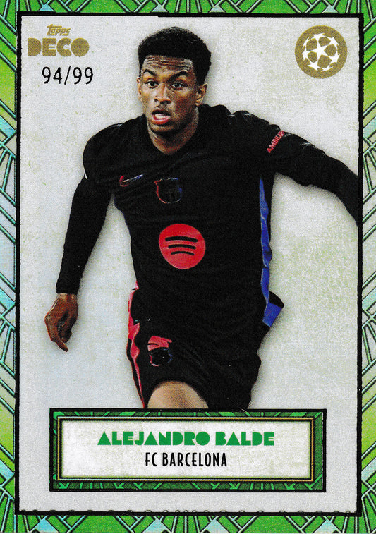 Alejandro Balde /99 Topps Deco 2024