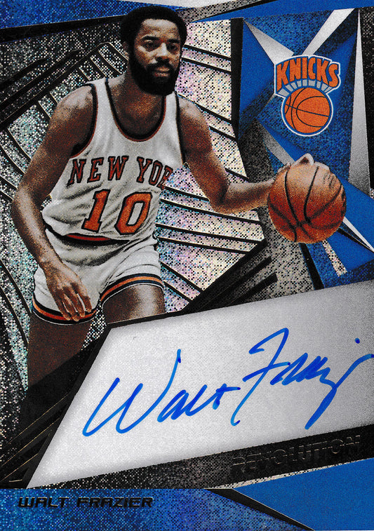 Walt Frazier Autograph Panini Revolution Basketball 2019-20