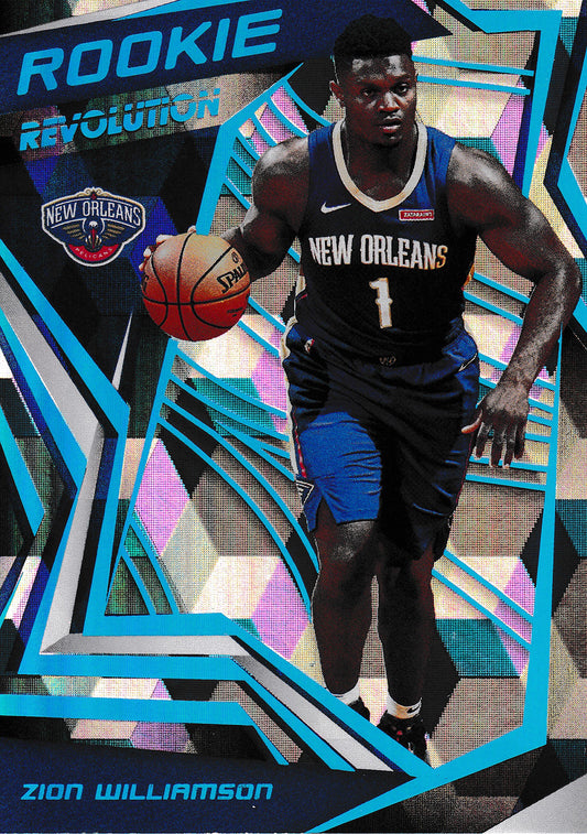 Zion Williamson Rookie Revolution Cubic /50 Panini Revolution Basketball 2019-20