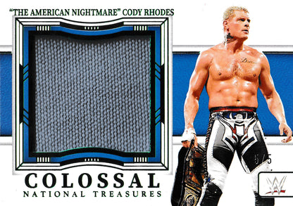 "The American Nightmare" Cody Rhodes Colossal Event used Ring Mat /5 Bookend Panini National Treasures WWE 2024
