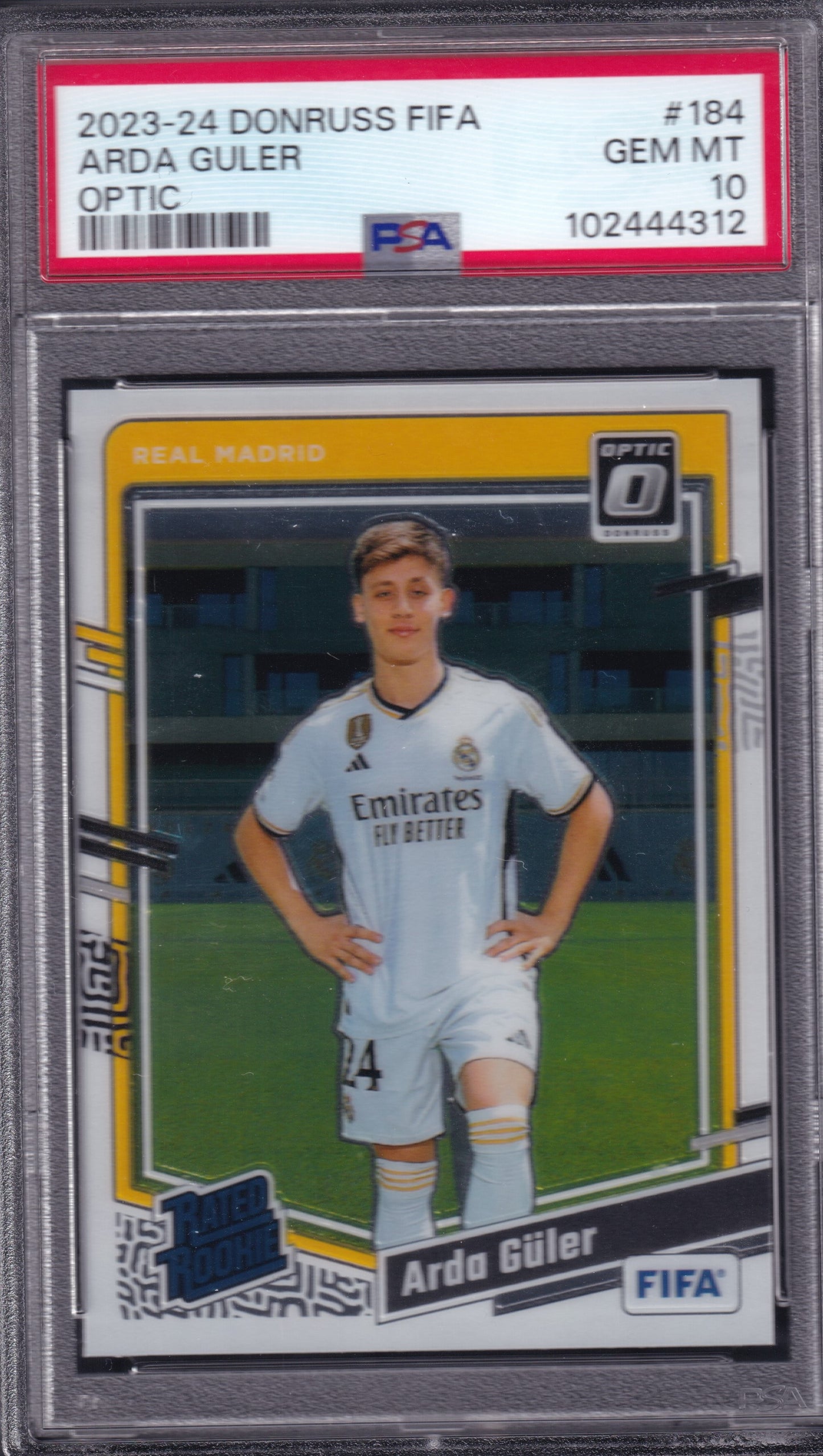 Arda Güler Donruss Optic Rated Rookie PSA 10 2023/2024