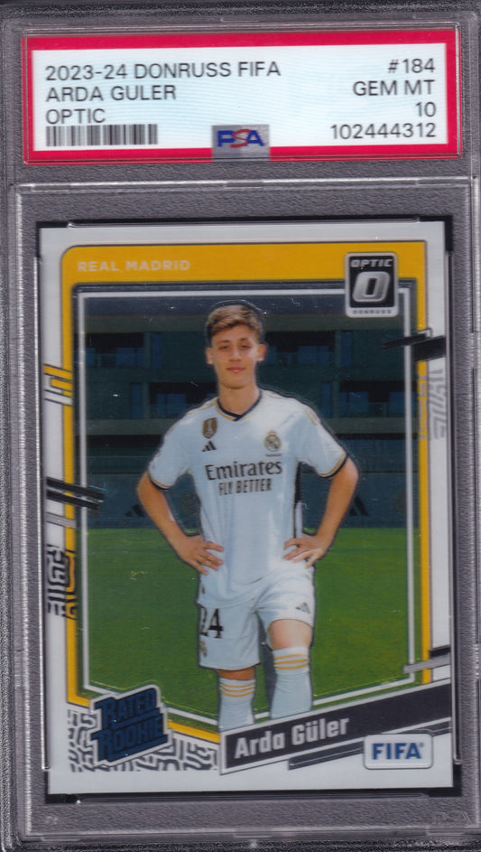 Arda Güler Donruss Optic Rated Rookie PSA 10 2023/2024