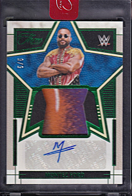 Montez Ford Star Swatches /5 Bookend Panini Three Count WWE 2024
