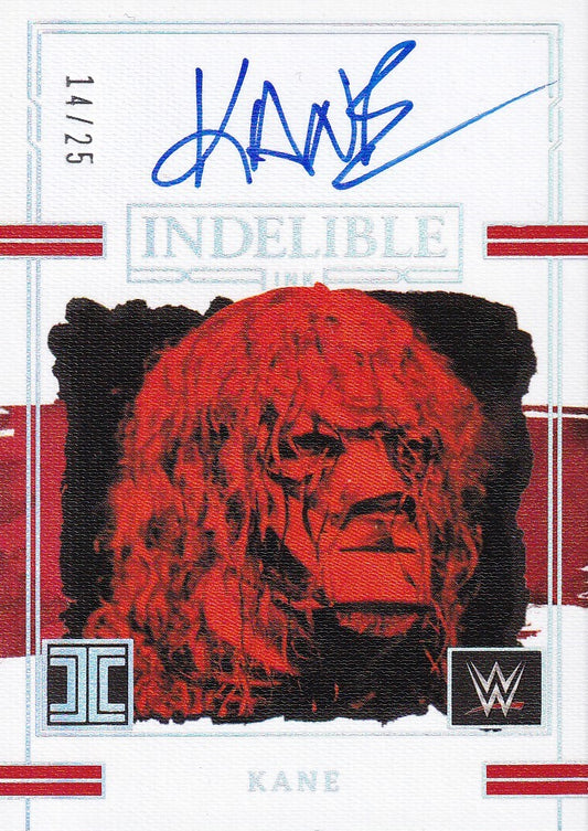 Kane Indelible Ink /25 On Card Autograph Panini Impeccable WWE 2023