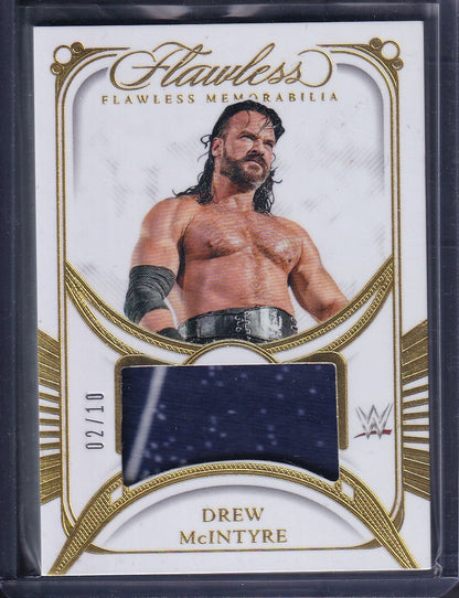 Drew McIntyre Flawless Memorabilia /10 Panini Flawless WWE 2024