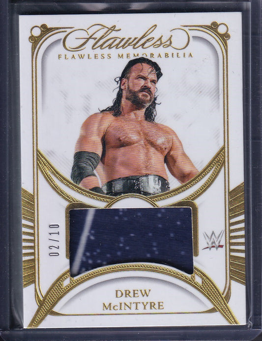 Drew McIntyre Flawless Memorabilia /10 Panini Flawless WWE 2024