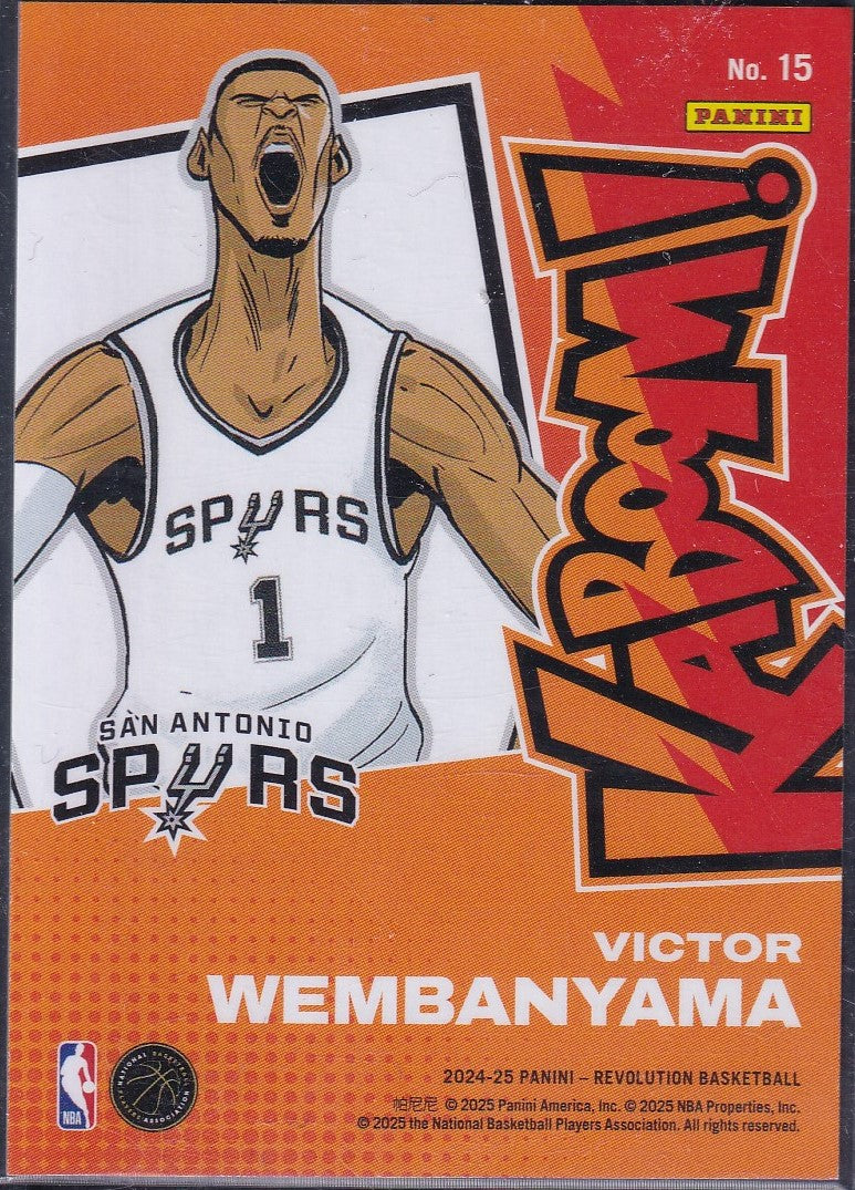 Victor Wembanyama KABOOM! Case Hit SSP Panini Revolution Basketball 2024-25