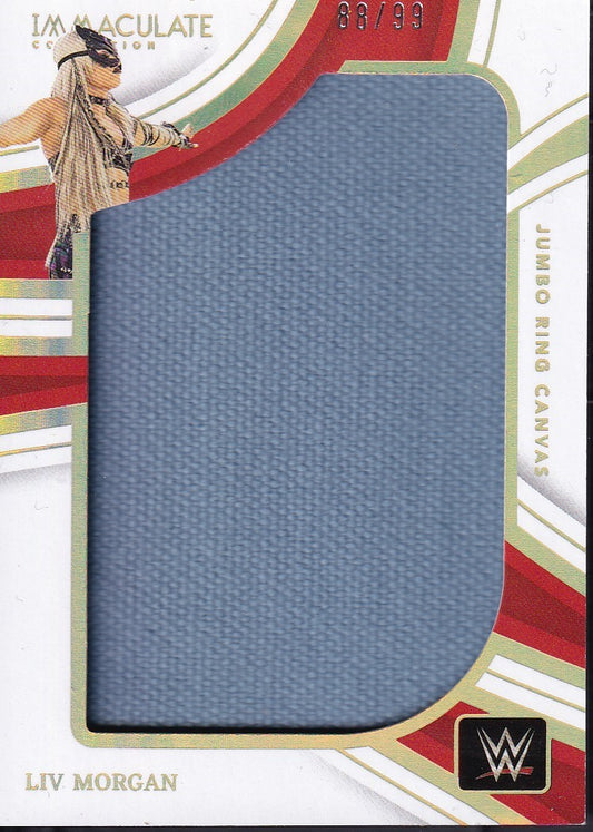 Liv Morgan Jumbo Ring Canvas /99 Event used Panini Immaculate WWE 2023