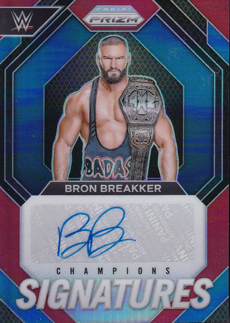 Bron Breakker Champions Signatures /99 Panini Prizm WWE 2024