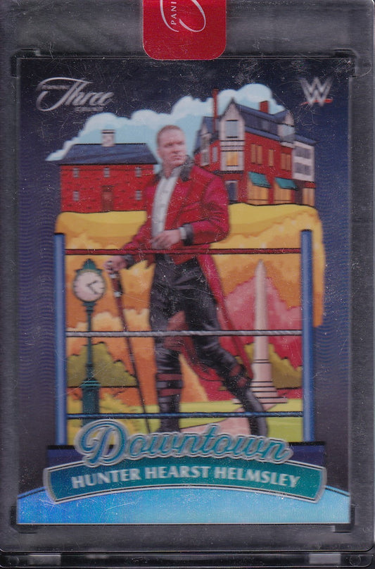 Hunter Hearst Helmsley (Triple H) Downtown Case Hit SSP Panini Three Count WWE 2024