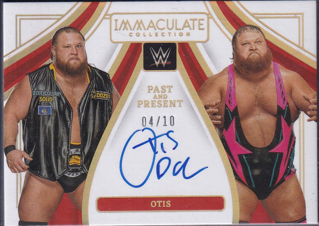 Otis Past and Present On Card Autograph /10 Panini Immaculate WWE 2023