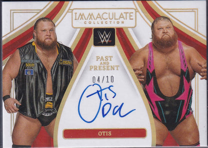 Otis Past and Present On Card Autograph /10 Panini Immaculate WWE 2023