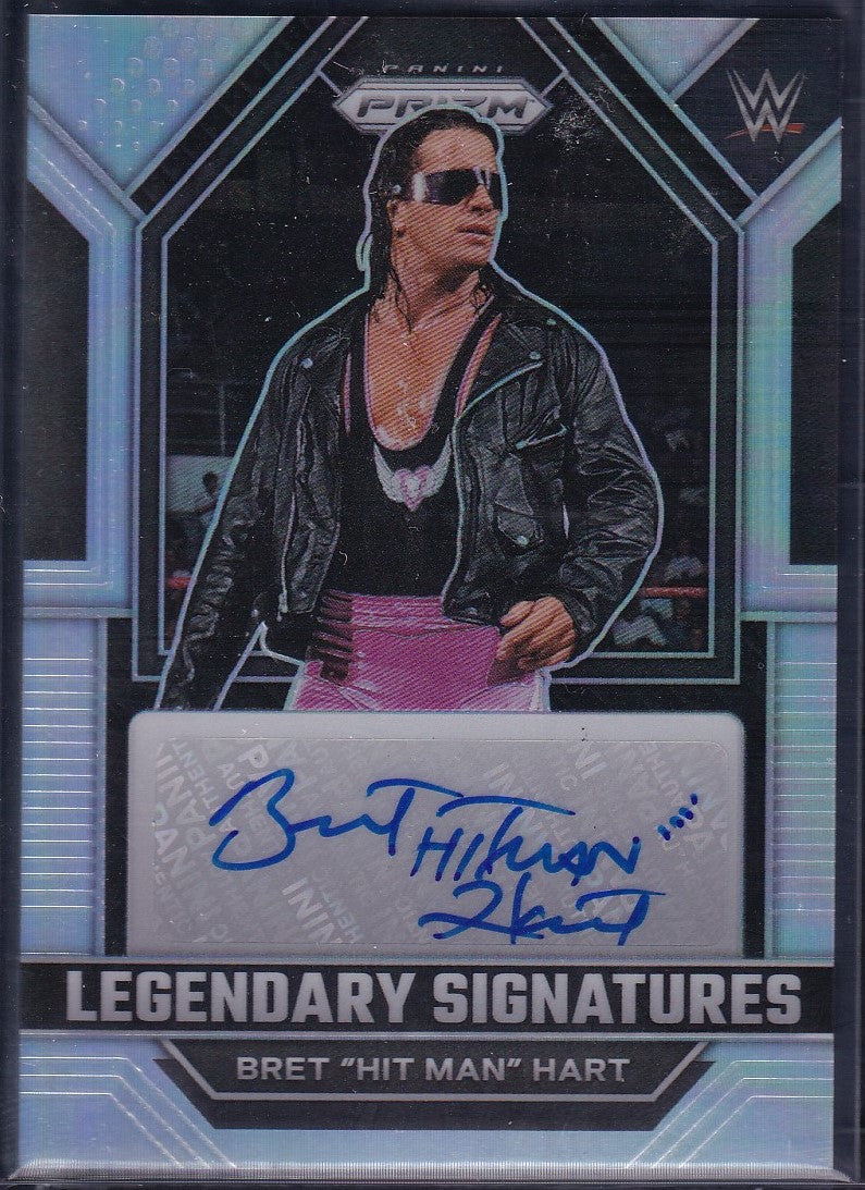Bret "Hit Man" Hart Legendary Signatures Panini Prizm WWE 2023