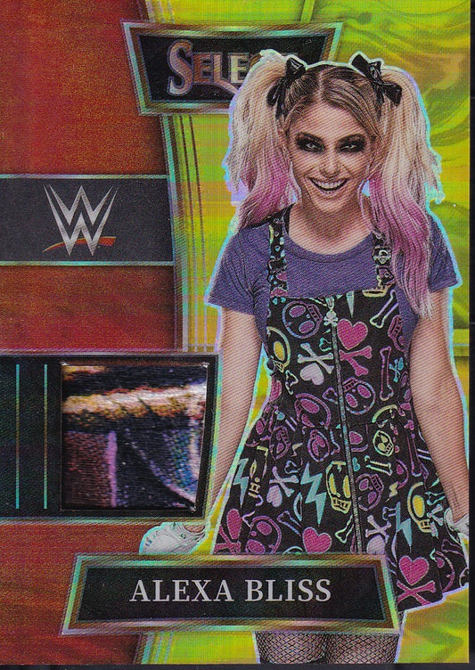 Alexa Bliss Selective Swatches worn/used Relic /10 Panini Select WWE 2022