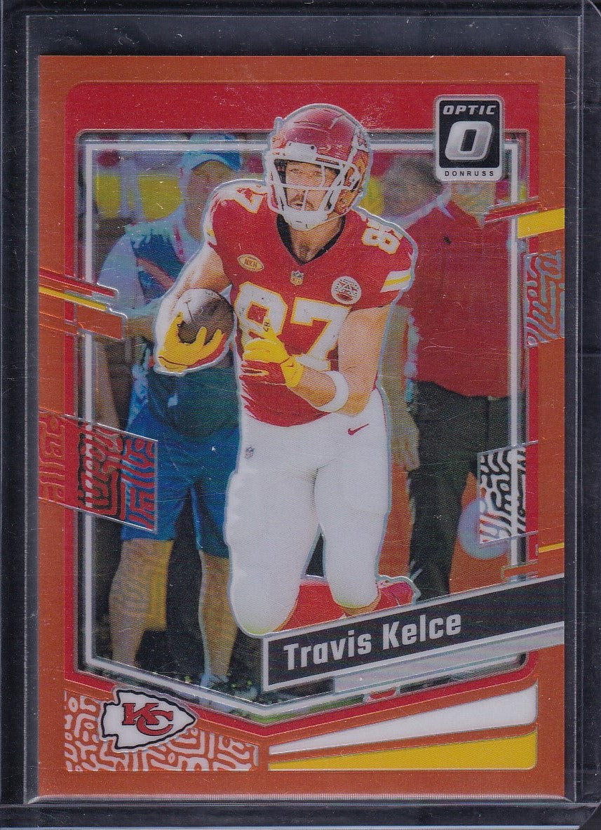 Travis Kelce Optic Orange /249 Panini Donruss Optic Football 2023