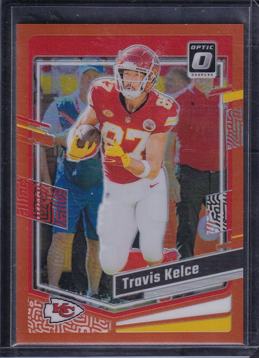 Travis Kelce Optic Orange /249 Panini Donruss Optic Football 2023
