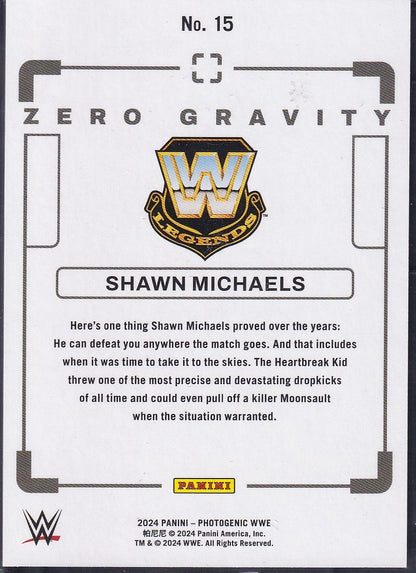 Shawn Michaels Zero Gravity /75 Cracked Ice Panini Photogenic WWE 2024
