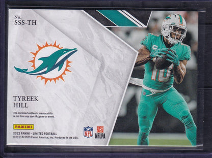 Tyreek Hill Stadium Star Swatches /49 Panini Limited Football 2022