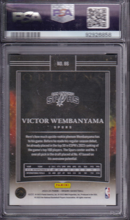 Victor Wembanyama RC PSA 9 Panini Origins 2023