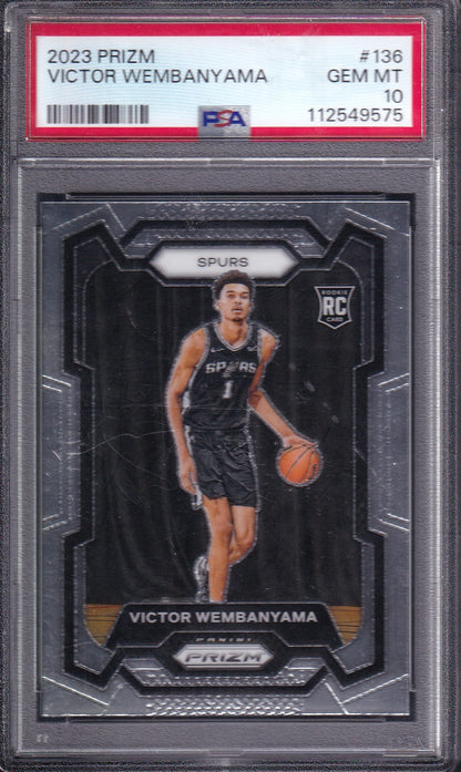 Victor Wembanyama RC PSA 10 Panini Prizm 2023