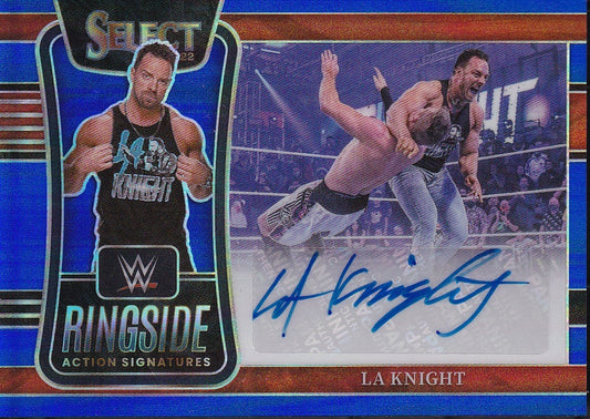 LA Knight Ringside Action Signatures /49 Panini Select WWE 2022