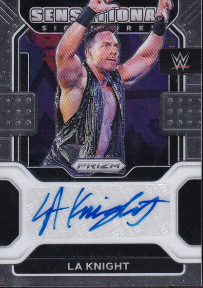LA Knight Sensational Signatures Panini Prizm WWE 2022