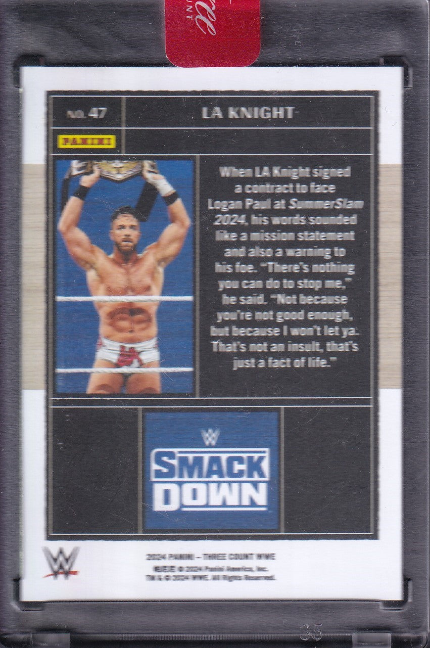 LA Knight /40 Panini Three Count WWE 2024
