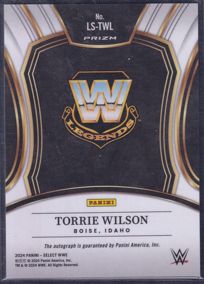 Torrie Wilson Autograph Silver Prizm Panini Select WWE 2024