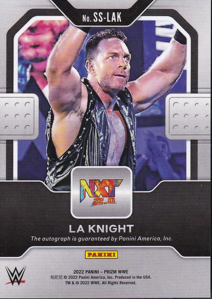 LA Knight Sensational Signatures Panini Prizm WWE 2022
