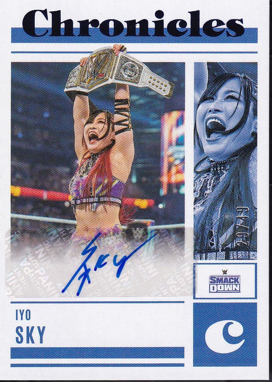 Iyo Sky Chronicles Autograph /49 Panini Chronicles WWE 2023