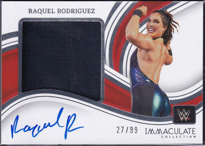 Raquel Rodriguez Premium Memorabilia On Card Autograph /99 Panini Immaculate WWE 2023