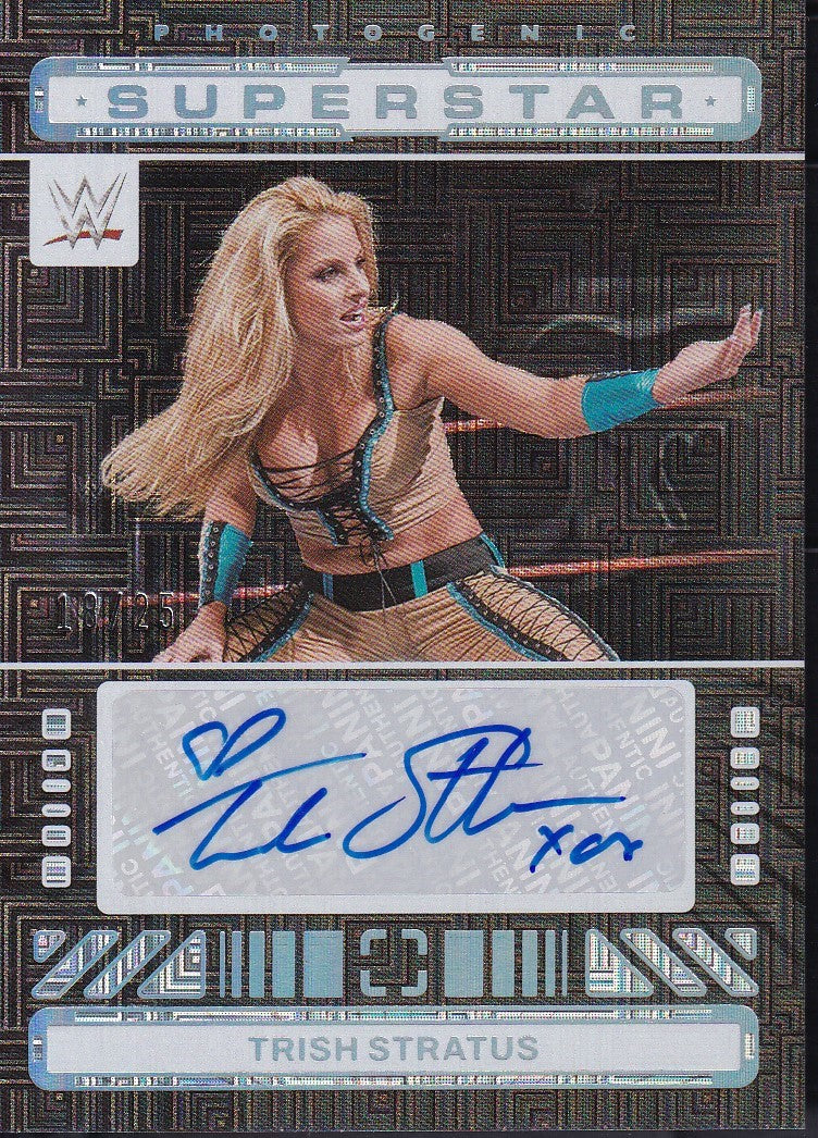 Trish Stratus Superstar Autograph /25 Maze Panini Photogenic WWE 2024