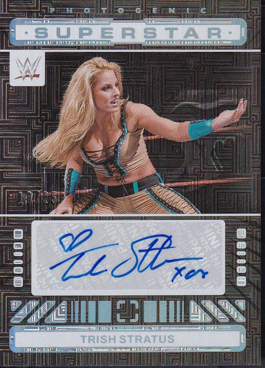 Trish Stratus Superstar Autograph /25 Maze Panini Photogenic WWE 2024